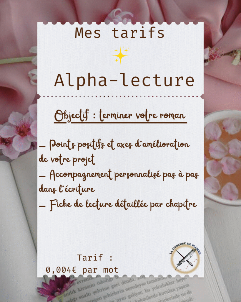 alpha-lecture prestation de service et tarif